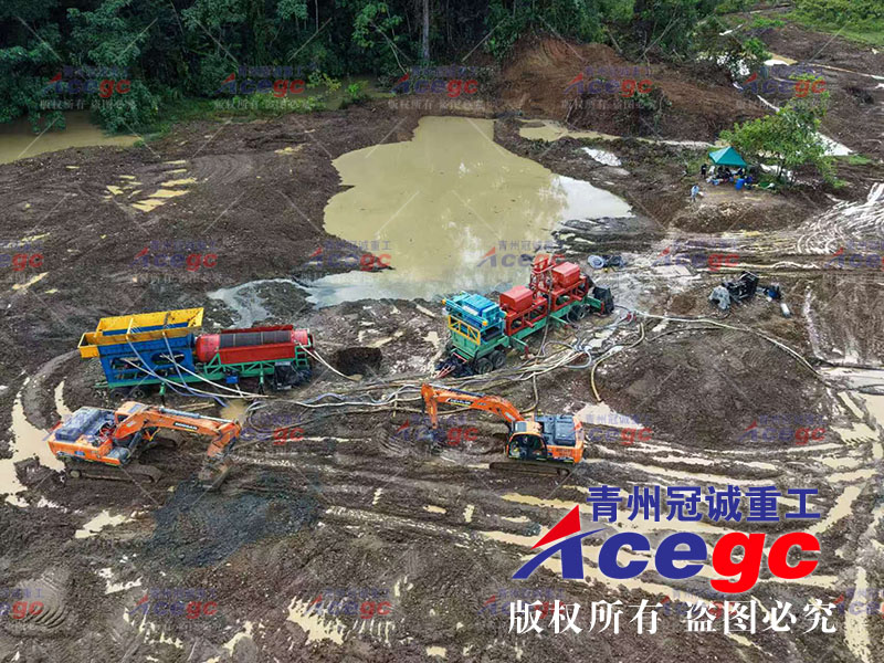 哥倫比亞沙金設備